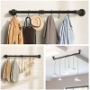 Greenstell Pot Rack with 14 S Hooks 37 inch Wall Mounted Hanging Pot Rack Industrial Pipe Hanging Rail for Kitchen Pot & Pan Lids Multi Functional Wall Mounted Organizer Rack Black 1 Pack