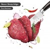 ARMZ Santoku Knife Dishwasher Safe Japenese Chef Knife Rust Resistant 7 Inch Multifunctional Chopping Knife for Meat and Vegetables Includes Pakkawood Handle and Gift Box