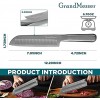 Santoku Knife GrandMesser 7 inch Japanese Chef Knife High Carbon Stainless Steel Cooking Knife with Ergonomic Handle and Gift Box