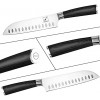 Santoku Knife imarku 7 inch Kitchen Knife Ultra Sharp Asian Knife Japanese Chef Knife German HC Stainless Steel 7Cr17Mov Ergonomic Pakkawood Handle Best Choice for Home Kitchen Black