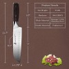 TUO Santoku Knife 7 inch Kitchen Chef Knife Asian Knives Vegetable Meat Cleaver Knife German HC Stainless Steel Ergonomic Pakkawood Handle Osprey Series with Gift Box