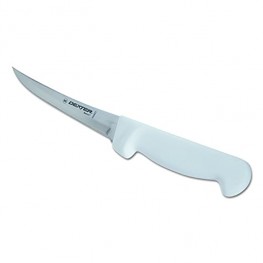 Basics P94823 6" White Curved Boning Knife with Polypropylene Handle