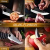 Butcher Knife Bicico Huusk Japaknives Caveman Ultimo Knives Meat Cutting Chef Cleaver Camping Fillet Portable Survival Bushcraft Belt Knife Ultra Sharp Cutlery with Sheath for Kitchen and Home