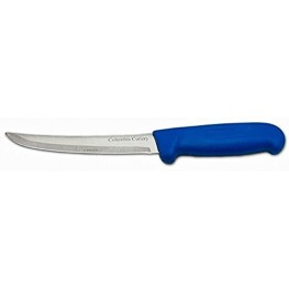 Columbia Cutlery 6 in. Blue Boning Fillet Knife Curved & Stiff Single Boning Knife