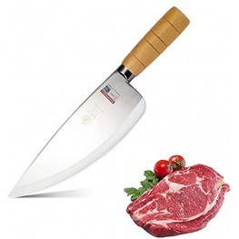 DENGJIA Boning Knife 8.4 Inch Fillet Knife and Butcher Knife with Wood Handle Utility Knife for Meat and Poultry