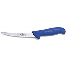 F. Dick Ergogip 6" Curved Stiff Boning Knife German Made High Carbon Stainless Steel Blade NSF Certified Most Popular Butcher Knife Style Ideal For Deer Processing Model 8299115
