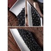 KITORY Meat Cleaver Forged Vgetable Knife Vegetable Chopping Knife 5.5 Inch Butcher Knife Hammered Chopper Thick Boning Knife Small Meat Cleaver Kitchen Chef Knife for Home Camping BBQ