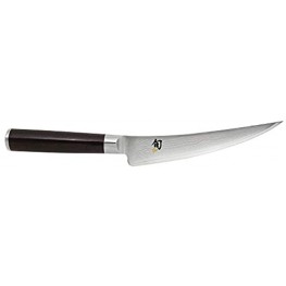 Shun DM-0743 Classic Boning 6-inch High-Performance Double-Bevel Steel Blade Luxurious Hand-Crafted Japanese Knife Provides Flawless Aesthetic and Close Controlled Cut or Fillet 6 Silver