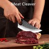 Viking Chef Knife Hand Forged Full Tang Boning Knives with Sheath Japanese Butcher Meat Cleaver Kitchen Japaknives Caveman knives for Home or Camping