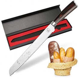Bread Knife imarku German High Carbon Stainless Steel Professional Grade Bread Slicing Knife 10-Inch Serrated Edge Cake Knife Bread Cutter for Homemade Crusty Bread