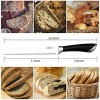 Bread Knife,8 inch Serrated Stainless Steel Blade,Professional Cutter for Slicing Bread,Bagels,Cake with 4.9-Inch Handle
