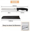 Breezylife Serrated Bread Knife with Sheath Stainless Steel Bread Cutter for Homemade Bread Cake Bagel and Juicy Tomatoes 8 inch Black