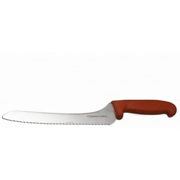 Columbia Cutlery Red Offset Bread Knife -Sandwich Knife 9 Blade