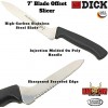 F. Dick Pro-Dynamic 7 Offset Bread Knife 7 High-Carbon Stainless Steel Sharp Serrated Blade For Bread Sandwiches Meats Vegetables