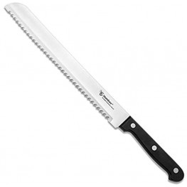 Humbee Chef Serrated Bread Knife For Home Kitchens Bread Knife 10 Inch Black