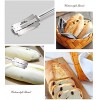 lzndeal Bread Lame Tool Bread Bakers Cutter Slashing Tool Bakers Edge Scoring Knife Slashing Tool Dough Making Razor Wood Handle Bakeware ough Scorer with 5 Bread Razor Blades and Leather Cover