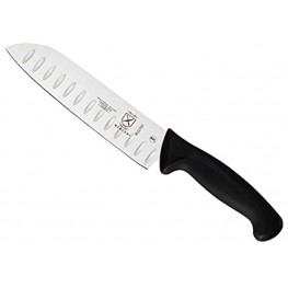 Mercer Culinary Santoku Knife 7-Inch Granton Edge Black