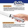 Orblue Serrated Bread Knife with Upgraded Stainless Steel Razor Sharp Wavy Edge Width Bread Cutter Ideal for Slicing Homemade Bread Bagels Cake 8-Inch Blade with 5-Inch Handle