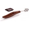 Premium Fancy Handle Bread Lame with 6 Blades Included by Saint Germain Bakery Dough Scoring Tool with Authentic Leather Protective Cover