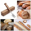 Premium Hand Crafted Bread Lame with 5 Blades and Leather Protective Cover Dough Making Slasher Tools for Bread Bakers