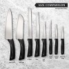 Rada Cutlery Anthem Series Bread Knife Stainless Steel Serrated Blade with Ergonomic Black Resin Handle 8-Inch