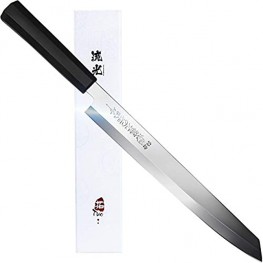 TUO Sashimi Sushi Yanagiba Knife - Japanese Kitchen Knife 10.5" with High Carbon Stainless Steel Sharp Blade - Slicing Carving Knife Right Handed Single-bevelTanto - Meteor Series
