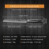 XINZUO 8 Inch Bread Knife High Carbon 67 Layer Japanese VG10 Damascus Super Steel Kitchen Knife Professional Chef's Knife with Pakkawood Handle Ya Series
