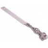Arthur Court Metal Cake Knife Grape Pattern Sand Casted in Aluminum with Artisan Quality Hand Polished Tarnish Free 13.75 inch Long