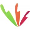 RLECS 3PCS 3 Colors Nylon Kitchen Knife Plastic Knives Set For Fruit Bread Cake Salad Lettuce Knife