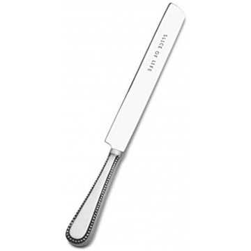 Towle Living Olde Newbury Stamped Cake Knife 11.5 inch Silver