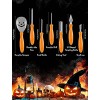 Halloween Pumpkin Carving Kit 7 PCS Stainless Steel Professional pumpkin cutting carving supplies tools Kit Pumpkin Carving Set with Carrying Case