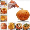 Halloween Pumpkin Carving Kit Blovec 11 Pieces Professional Stainless Steel Pumpkin Carving Tools Easily Sculpting Halloween Jack-O-Lanterns with Carrying Case