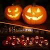 Halloween Pumpkin Carving Kits 18Pcs Professional Pumpkin Cutting Supplies Tools with Carrying Case 2 LED Candles and 10 Stencils,Stainless Steel Jack-O-Lanter Carving Knife for Halloween Decoration