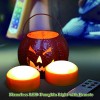 Halloween Pumpkin DIY Decorations Set Heavy Duty Professional Stainless Steel Pumpkin Carving Cutting Tool Kit and 2 Battery Operated Flameless LED Candle Lights with Remote Timer for Jack-O-Lantern