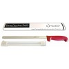 Ham Carving Knife with Anti-accident Protection 12-Inch Flexible Stainless Steal Ham Slicing Knife for Slicing Serrano Ibérico Ham & Italian Prosciutto