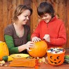 HANSGO Pumpkin Carving Kit for Kids 22PCS Easy Halloween Pumpkin Carving Tools Set with LED Candles Carving Stencils Storage Bag