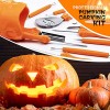 ILEBYGO Pumpkin Carving Kit,11 Pcs Stainless Steel Professional Halloween Pumpkin Carving Tools Pumpkin Carving Set with a Skull Storage Carrying Bucket