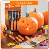 Professional Pumpkin Carving Kit Extra Large Stainless Steel Tools 4 Pieces Pumpkin Carver for Adults & Kids Pumpkin Sculpting Set Halloween Party Decorating