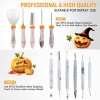 Pumpkin Carving Kit Pumpkin Carving Tools 11 Pcs Professional Halloween Pumpkin Carving Kit for Kids and Adults 4 Stencils and 1 Skull Storage Bucket Included