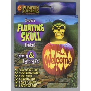 Pumpkin Masters Create a Floating Skull Illusion Carving Lighting Kit