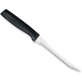 Rada Cutlery Anthem Series Tomato Slicing Knife Stainless Steel Blade with Ergonomic Black Resin Handle 9 Inches
