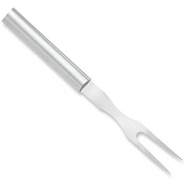 Rada Cutlery Carving Fork Stainless Steel Tine and Aluminum Made in USA 9-1 2 Inches Silver Handle