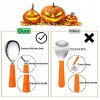UOYEET Pumpkin Carving Kit Tools 8 Pieces Stainless Steel Halloween Pumpkin Carving Tool Set Professional and Heavy Duty Sculpting Ribbon Loop Tool with Storage Bag