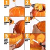 Upgraded 9 PCS Pumpkin Carving Kit Tools & A Stencils Template Ebook for Kids & Adults with Carrying Case Heavy Duty Stainless Steel Carving Knife Carver Set for Halloween Decorations