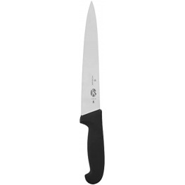 Victorinox Blade1 Fibrox Pro Black Carving-Straight 10 Semi-Flexible Pointed Blade 1 Width at Handle 10 inch Multi