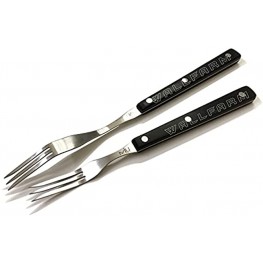 WALLFARM Stainless Steel Granny Fork 3-Tines Meat Fork Barbecue Fork Carving Fork for Grilling Barbecue Serving Roasting Set of 2-Piece 10-Inch & 12-Inch