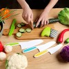 6 Pieces Wooden Kids Kitchen Knife Include Wood Kids Knife Plastic Potato Slicers Cooking Knives Serrated Edges Toddler Knife Kids Plastic Knife for Kitchen Children Crocodile