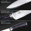 8 Inch Chefs Knife,High-carbon Stainless Steel,Japanese Kitchen Chef Knives Professional with Beautiful Special Wave Pattern Blade