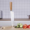 Chef Knife 8 inch Precision Forged Kitchen Vegetable Chef's Knife High-Carbon Stainless Steel Blade Cook’s Knives Ergonomic Wood Handle Cutlery for Home Kitchen and Restaurant