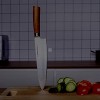 Chef Knife 8 inch Precision Forged Kitchen Vegetable Chef's Knife High-Carbon Stainless Steel Blade Cook’s Knives Ergonomic Wood Handle Cutlery for Home Kitchen and Restaurant